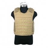 PANTAC VT-C015-TN-M Molle Paca Body Armor, M, Khaki